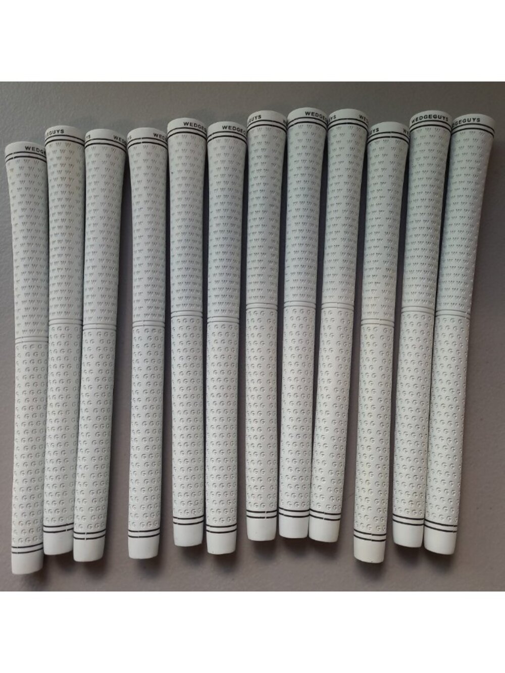12 PC Wedge Guys DC Tour Golf Grips Standard Off White All Weather Replacements